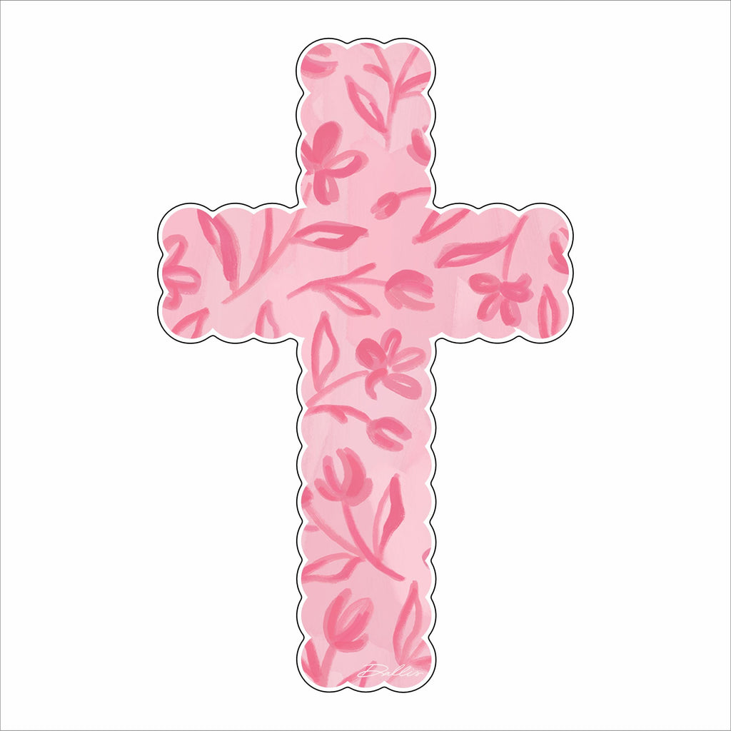 DFA-038 Pink Cross | 0.75Acrylic Contour |