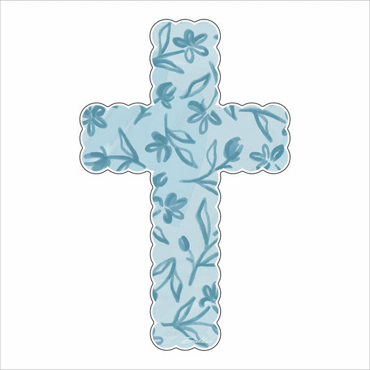 DFA-040 Blue Cross | 0.75Acrylic Contour |
