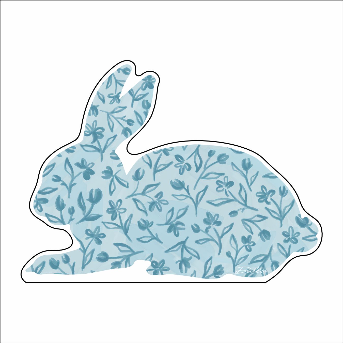 DFA-047  Blue Bunny Mini | 0.50Acrylic Mini |
