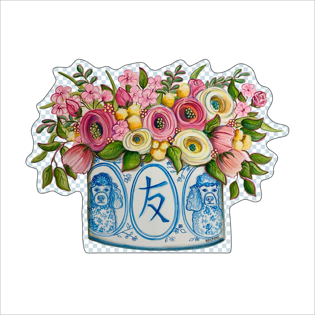Floral Vase | 0.75in. Acrylic Cutout | Case (any 10+)
