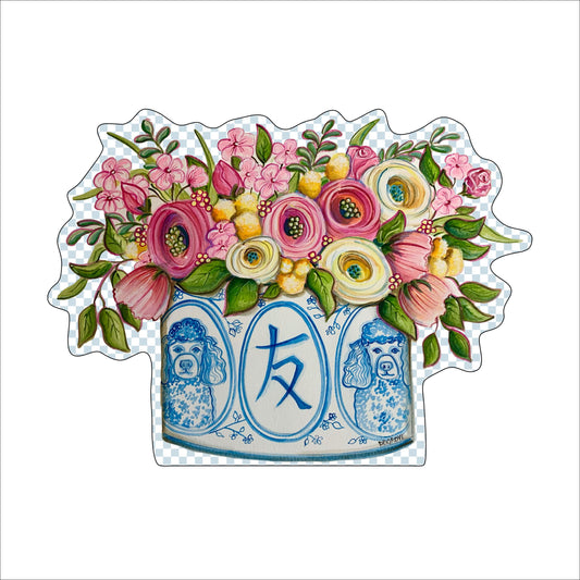 Floral Vase | 0.75in. Acrylic Cutout | Case (any 10+)