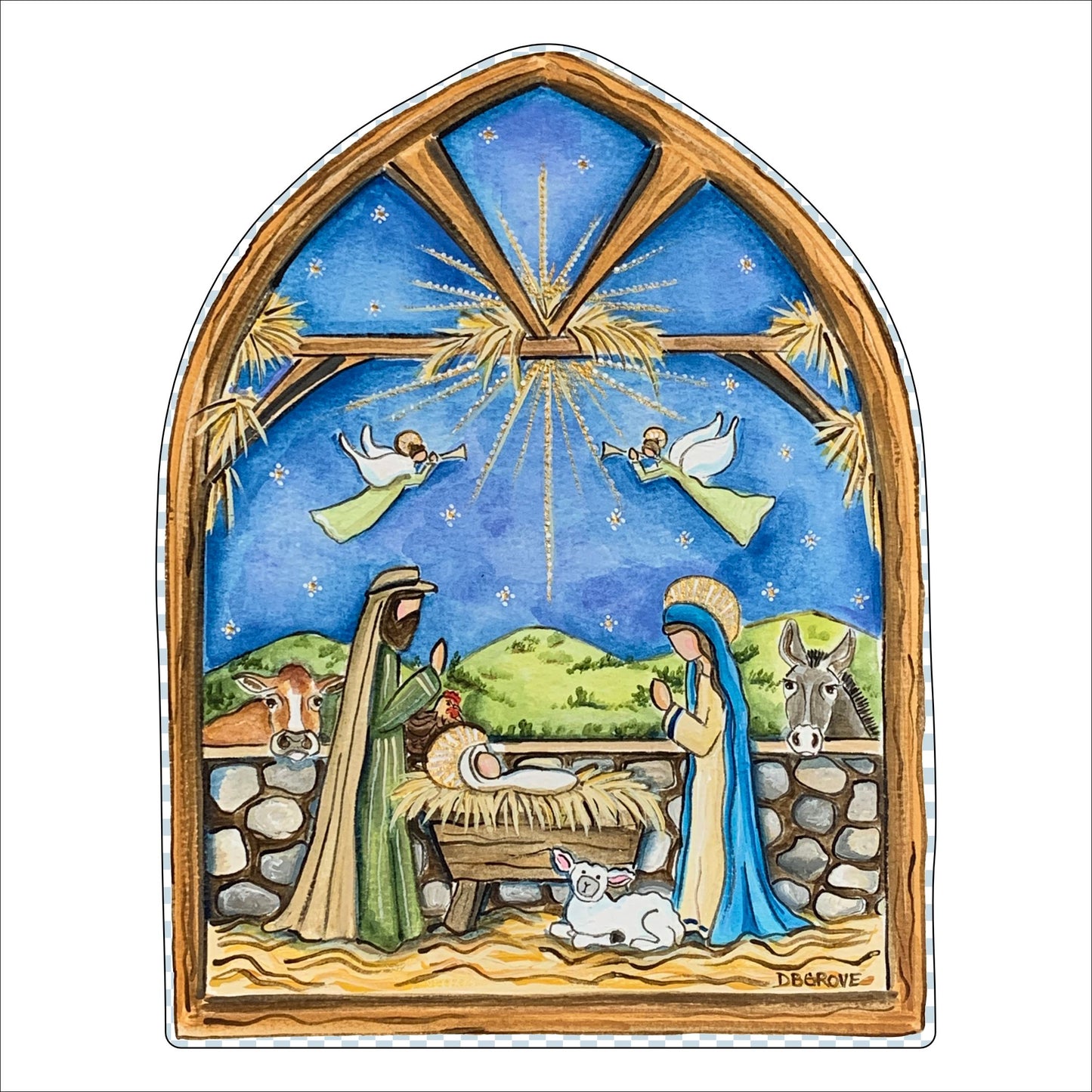 DGA-003 Manger Contour | 0.75in. Acrylic Cutout | Case (10+) Pack of 1