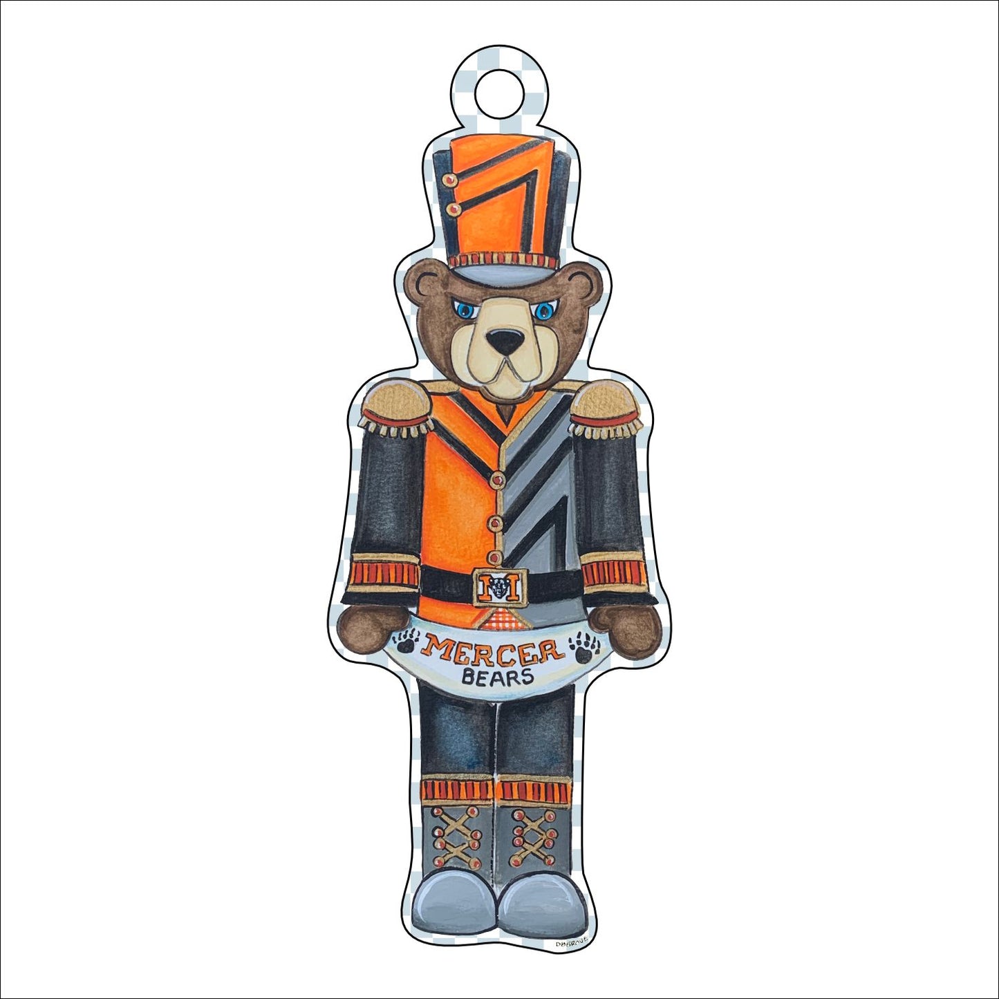 DGA-007 Mercer Bears Ornament | 0.25 Acrylic | Case Bundle any 10+ (Pack of 1)