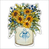 Sunflowers in Vase | 0.75in. Acrylic Cutout | Case Bundle any 10+