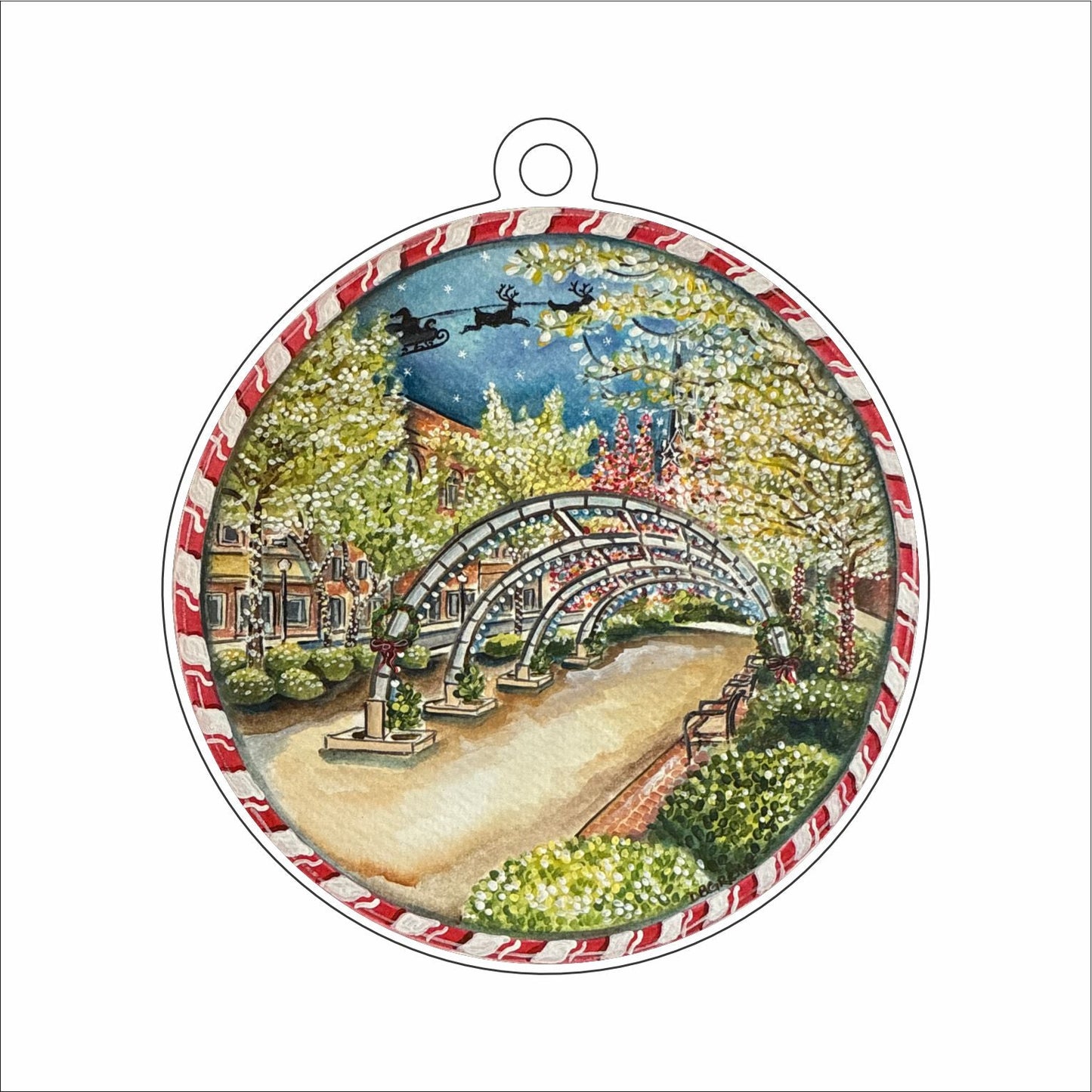 DGA-022 Magical Macon | 0.25in. Acrylic Ornament | Mix and  Match (any 10+)