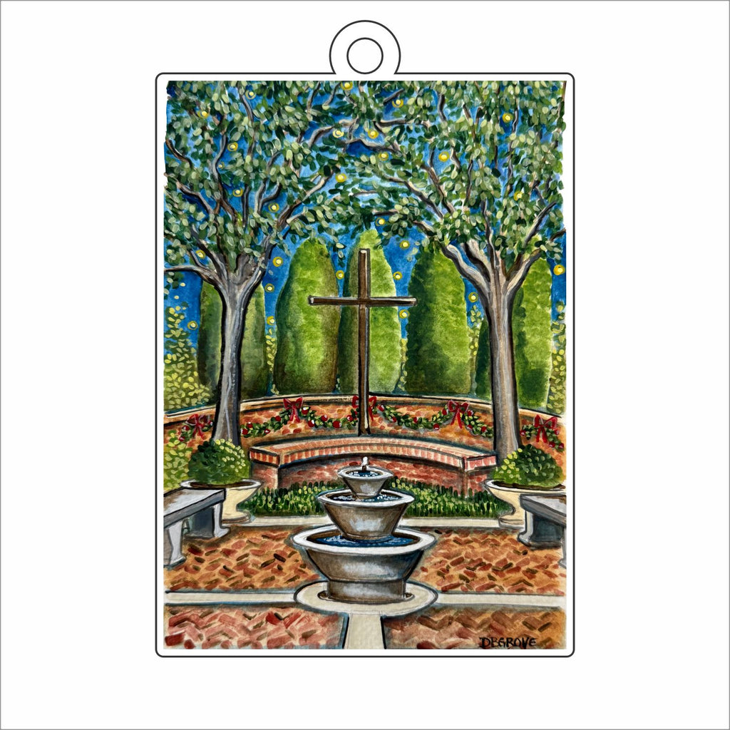 DGA-027 Prayer Garden Ornament | 0.25in. Acrylic Ornament | Case Bundle of 25