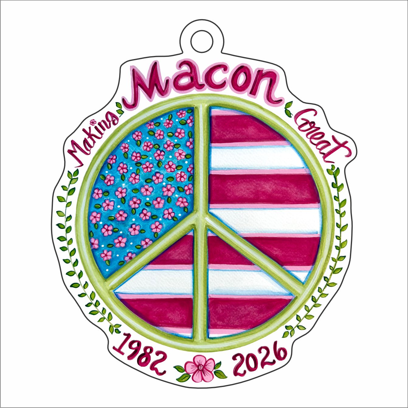 DGA-031 Making Macon Great Ornament | 0.25Acrylic Ornament | Case of 100