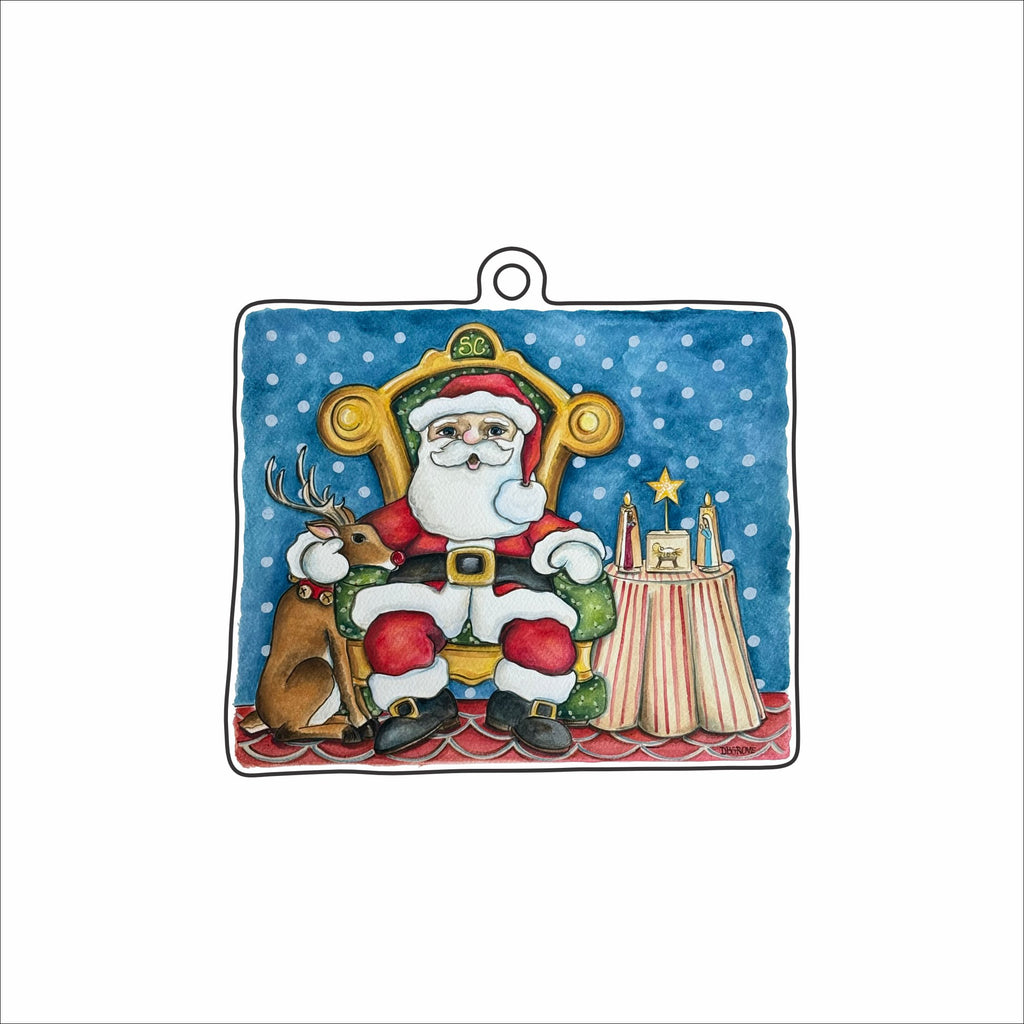 DGA-033 Restful Santa Ornament | 0.25Acrylic Ornament