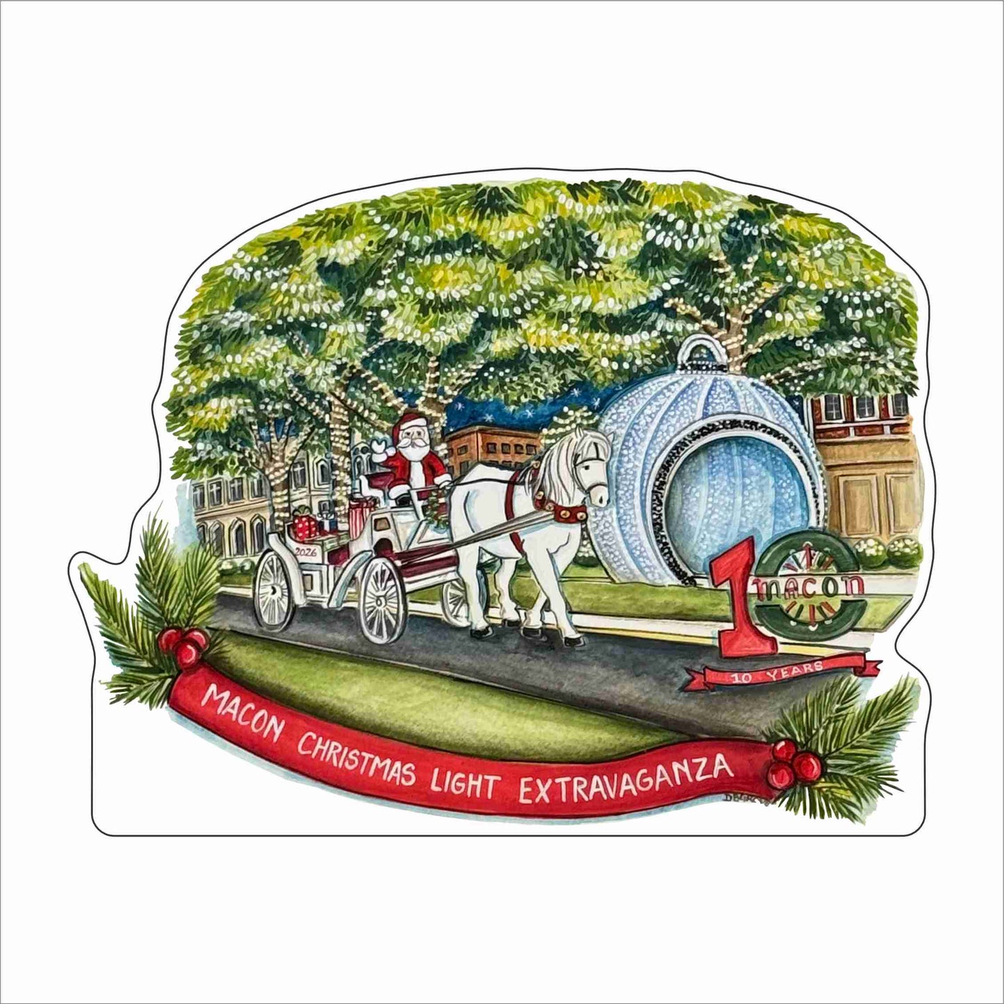 DGA-039 Macon Christmas Lights | 0.75Acrylic Contour