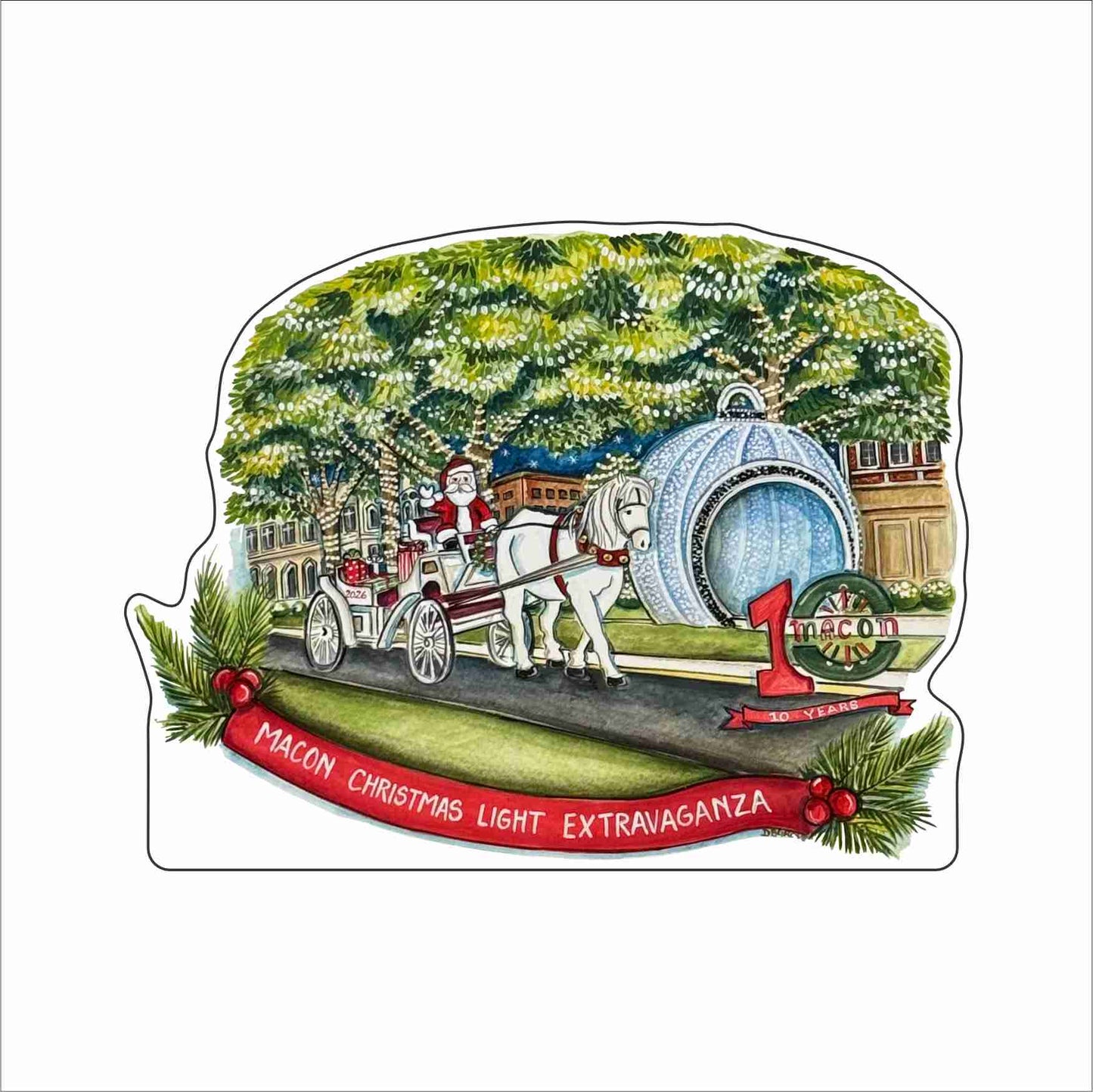 DGA-040 Macon Christmas Lights Mini | 0.50Acrylic Mini Contour