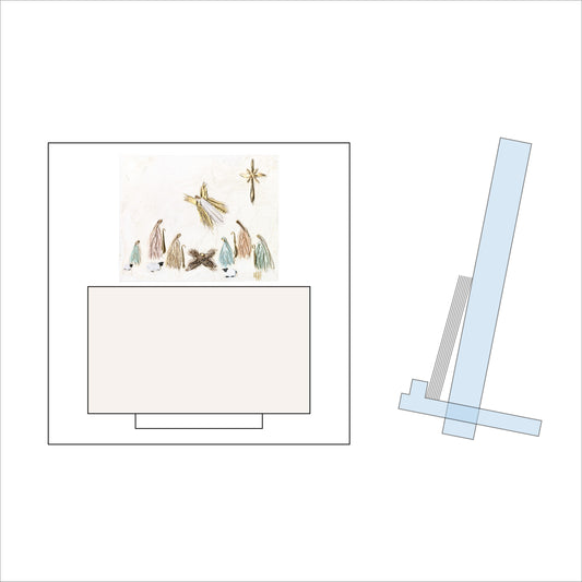 Nativity Card Holder | 0.5 & 0.25 Acrylic | Bulk (Sold in batches of 36)