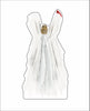 DHA-043 Angel with Cardinal | 0.50in. Acrylic Contour | Single