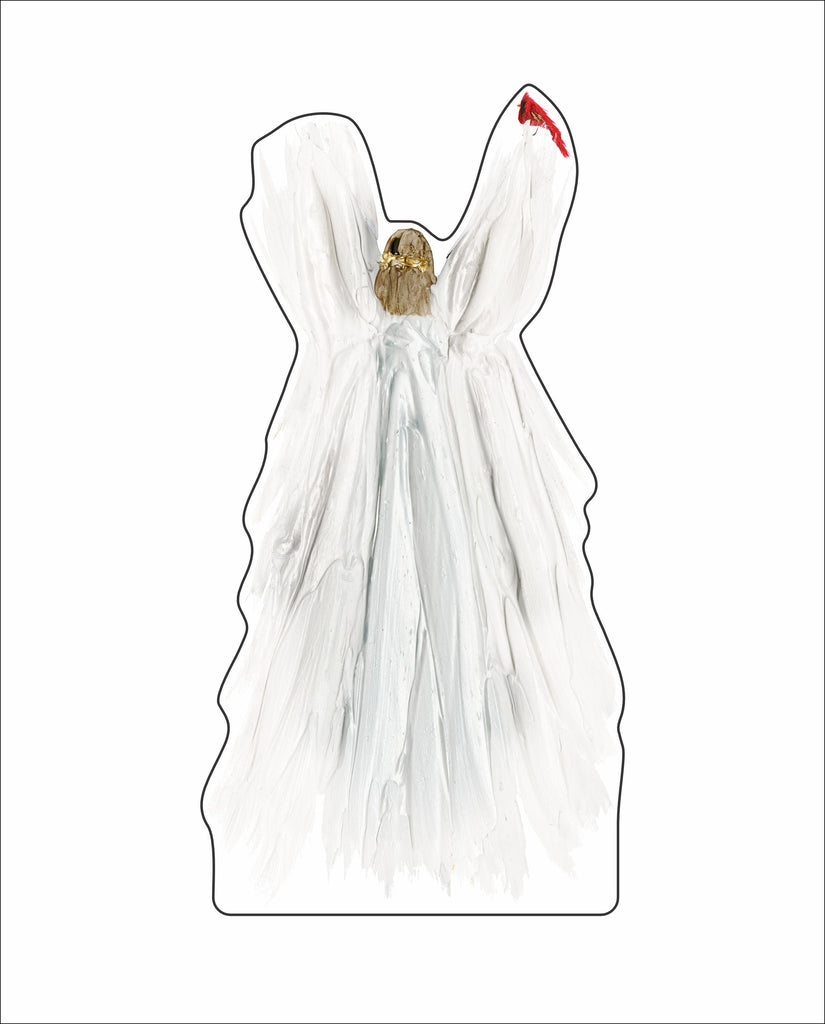 DHA-043 Angel Cardinal | 0.50in. Acrylic Contour | Mix and  Match (any 10+)