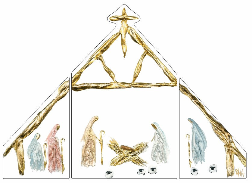3 Piece Nativity | 0.75 Acrylic Cutout | Bulk (Sold in batches of 10)