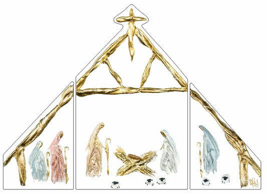 3 Piece Nativity SM | 0.75 Acrylic Cutout | Bulk (Sold in batches of 39)