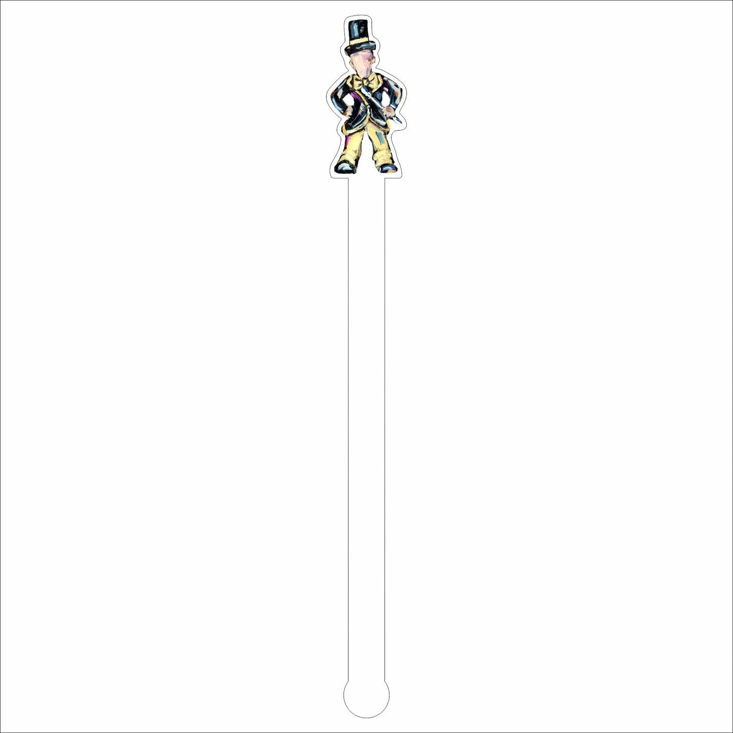 CMS-629-C4 Deacon Drink Stirrer | 0.125Acrylic Stirrer | Set of 4