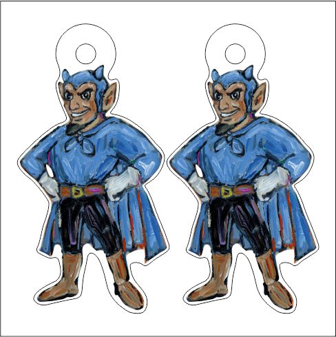 CMS-687-C10 Devil Dude Earring  | 0.125Acrylic Earrings | Set of 10
