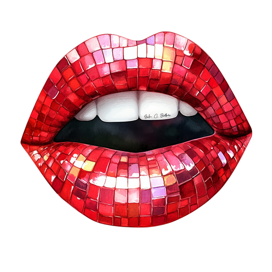 Disco Lips | 0.75in. Acrylic Cutout | Dropship