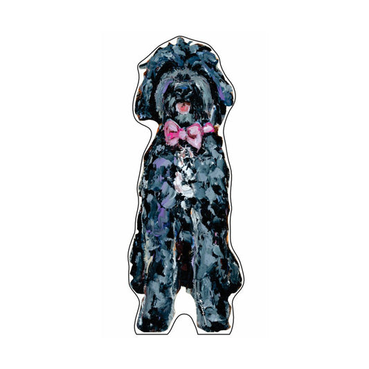Doodle Black Pink Bow | 0.75in. Acrylic Shelfie | Case of 25