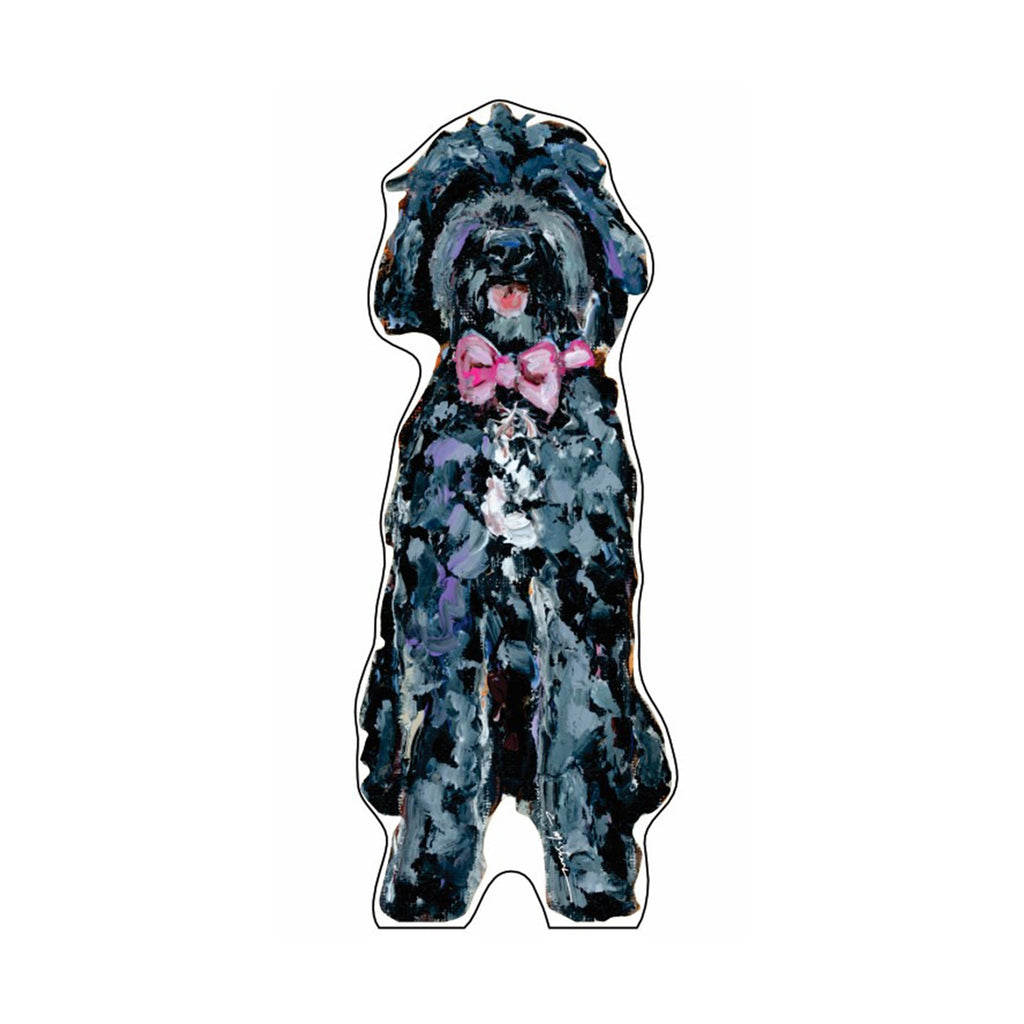 Doodle Black Pink Bow | 0.50in. Acrylic Mini | Case of 25