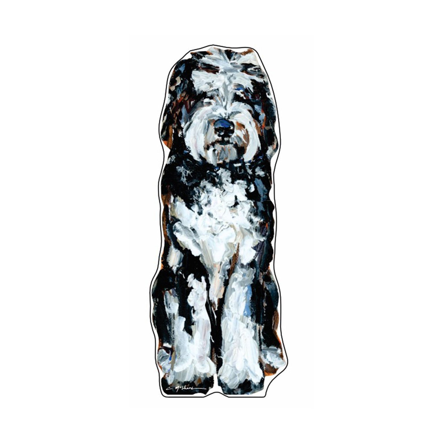 Doodle Black and White | 0.50in. Acrylic Mini | Case of 25