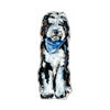 Doodle Black and White Blue Bandana | 0.75in. Acrylic Shelfie | Case of 25