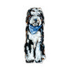 Doodle Black and White Blue Bandana | 0.75in. Acrylic Cutout | Case Bundle any 10+ (Pack of 1)