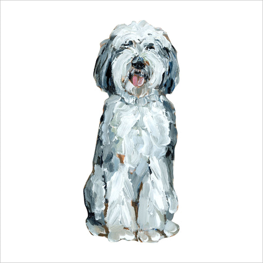 Doodle Gray & White | 0.75in. Acrylic Shelfie | Case of 25