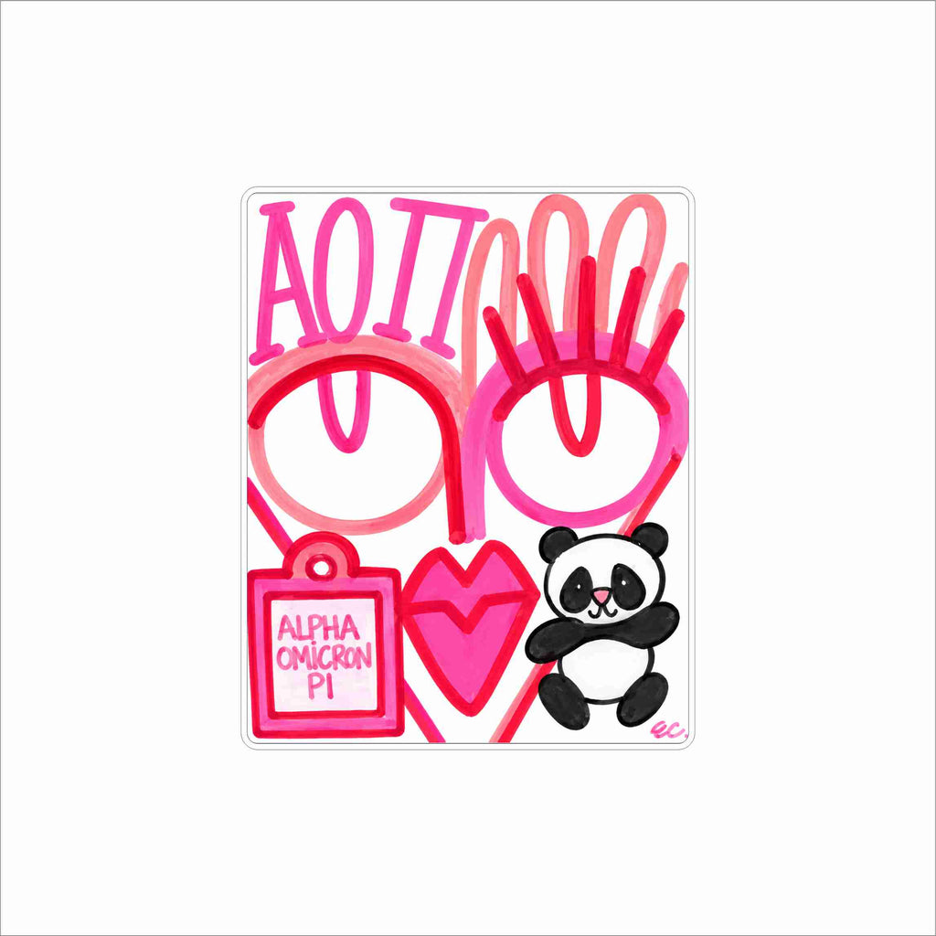 ECA-056 AOPi Block Mini | 0.50Acrylic Mini Block