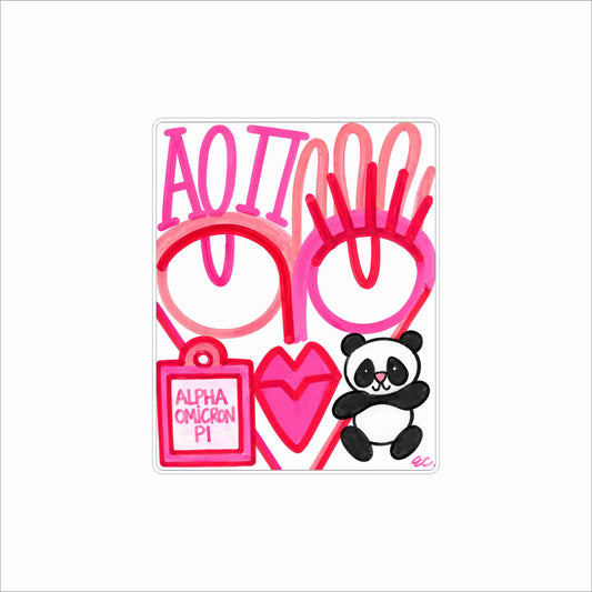 ECA-056 AOPi Block Mini | 0.50Acrylic Mini Block