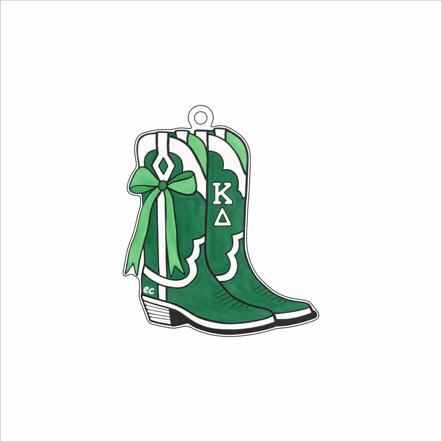 ECA-075 Emerald Stampede Ornament | 0.25Acrylic Ornament | Case of 25