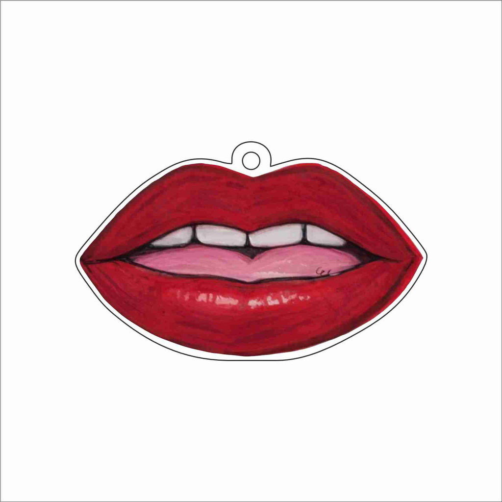 ECA-103 Red Smooches Ornament | 0.25Acrylic Ornament