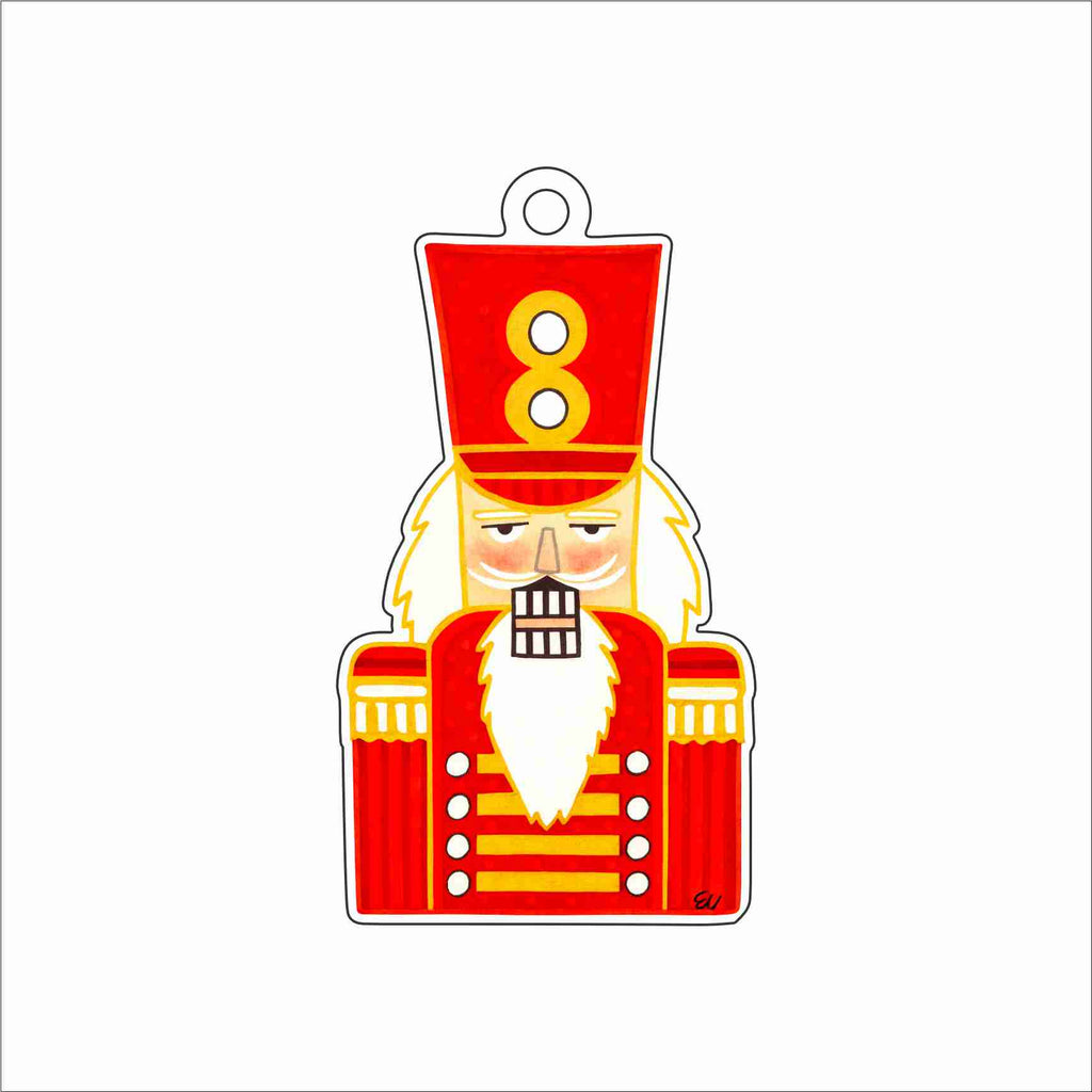 ECA-105 What's Crackin -red Ornament | 0.25Acrylic Ornament