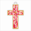 ECA-110 Cross Pink Ornament | 0.25Acrylic Ornament