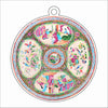 EEY-001 514 Rose Medallion Ornament | 0.25Acrylic Ornament