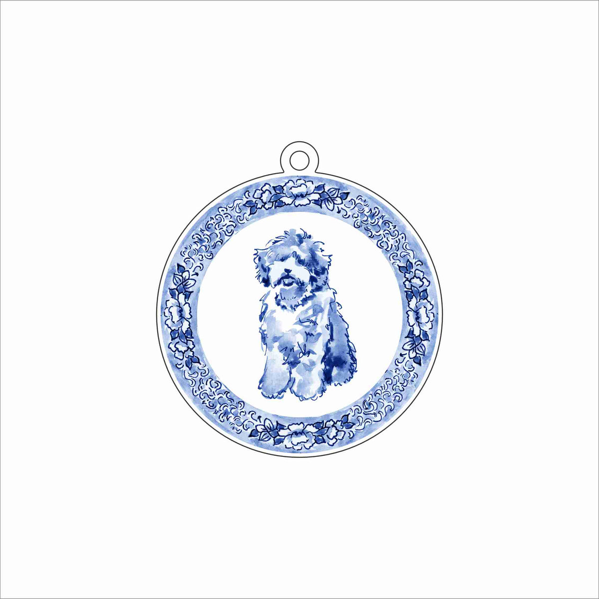 EEY-009 A_12_BLue Ornament | 0.25Acrylic Ornament