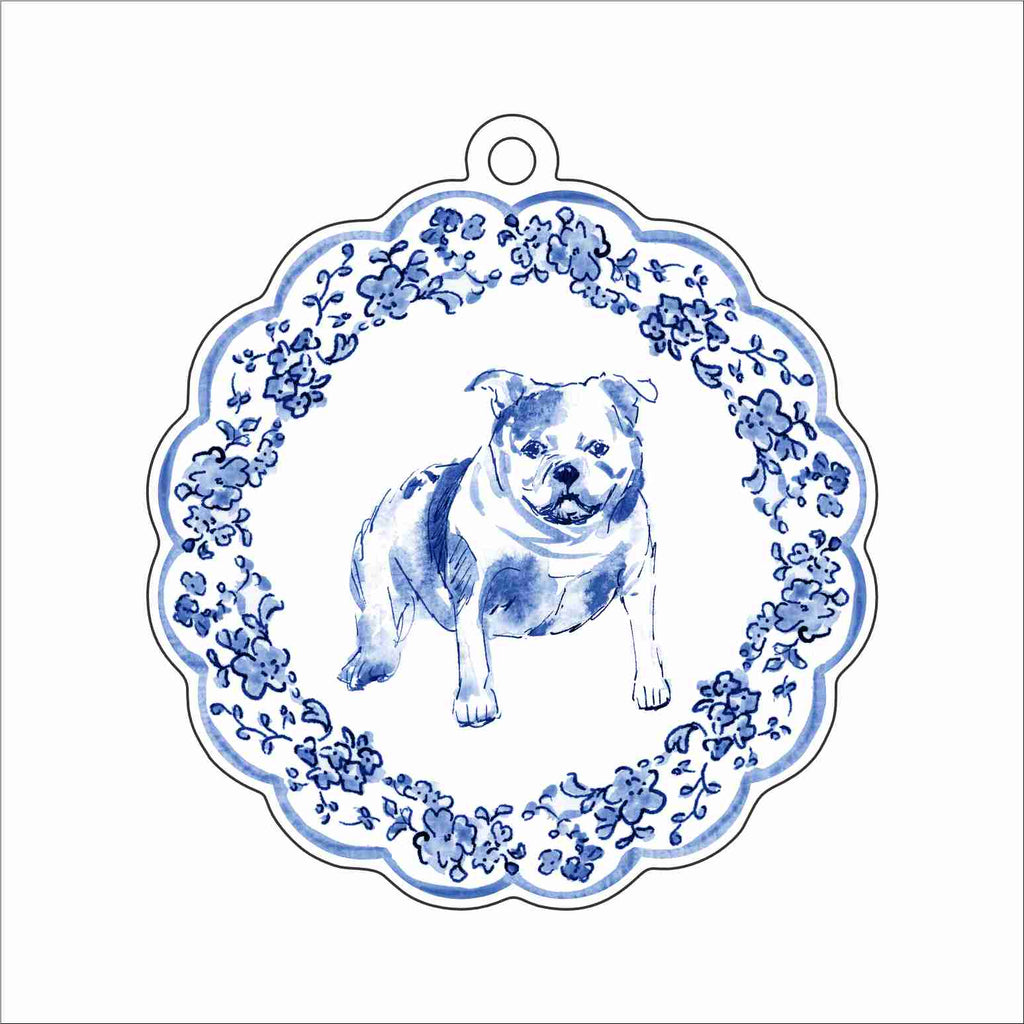 EEY-010 Gina Smith B blue Ornament | 0.25Acrylic Ornament