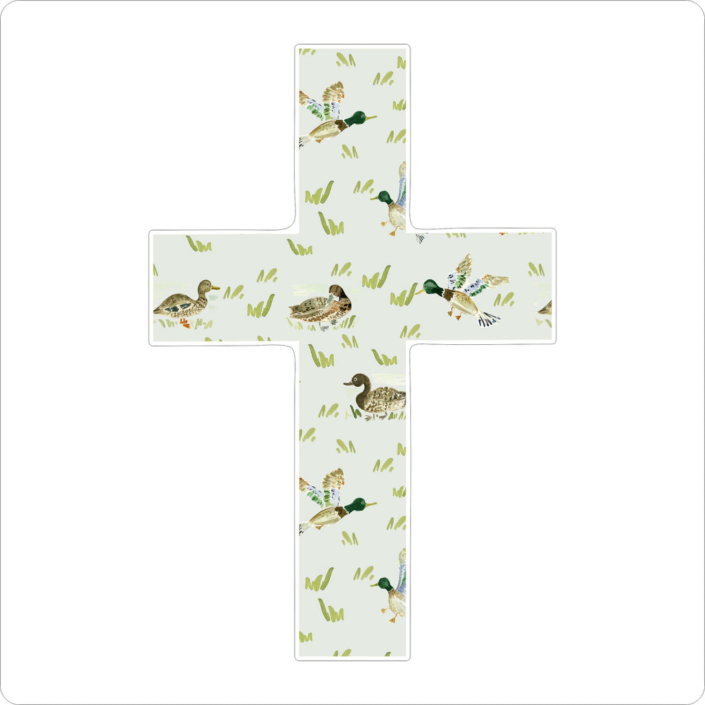 EHA-002 Mallards Cross | 0.75in. Acrylic Cutout 5x7 | Case (any 10+)
