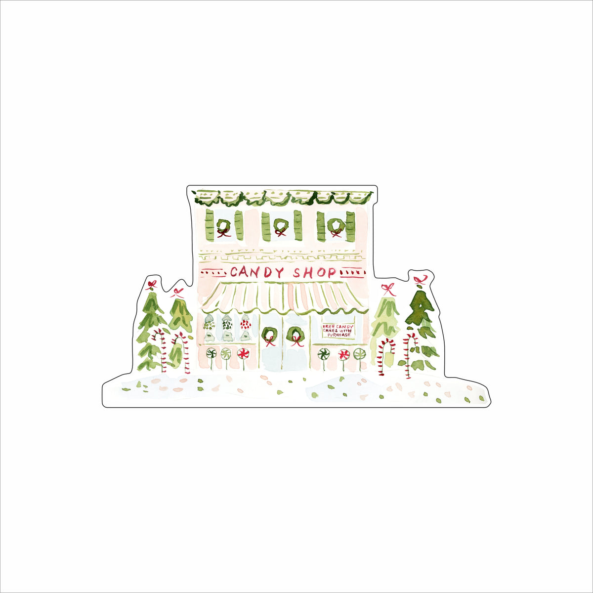 EHA-010 Holiday Village Candy Store | 0.75Acrylic Contour