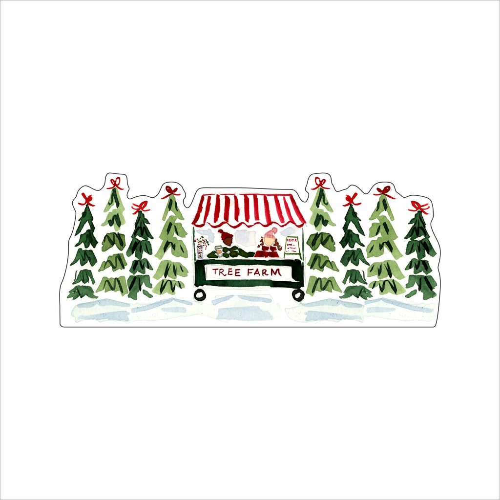 EHA-017 Holiday Village Tree Farm | 0.75Acrylic Contour