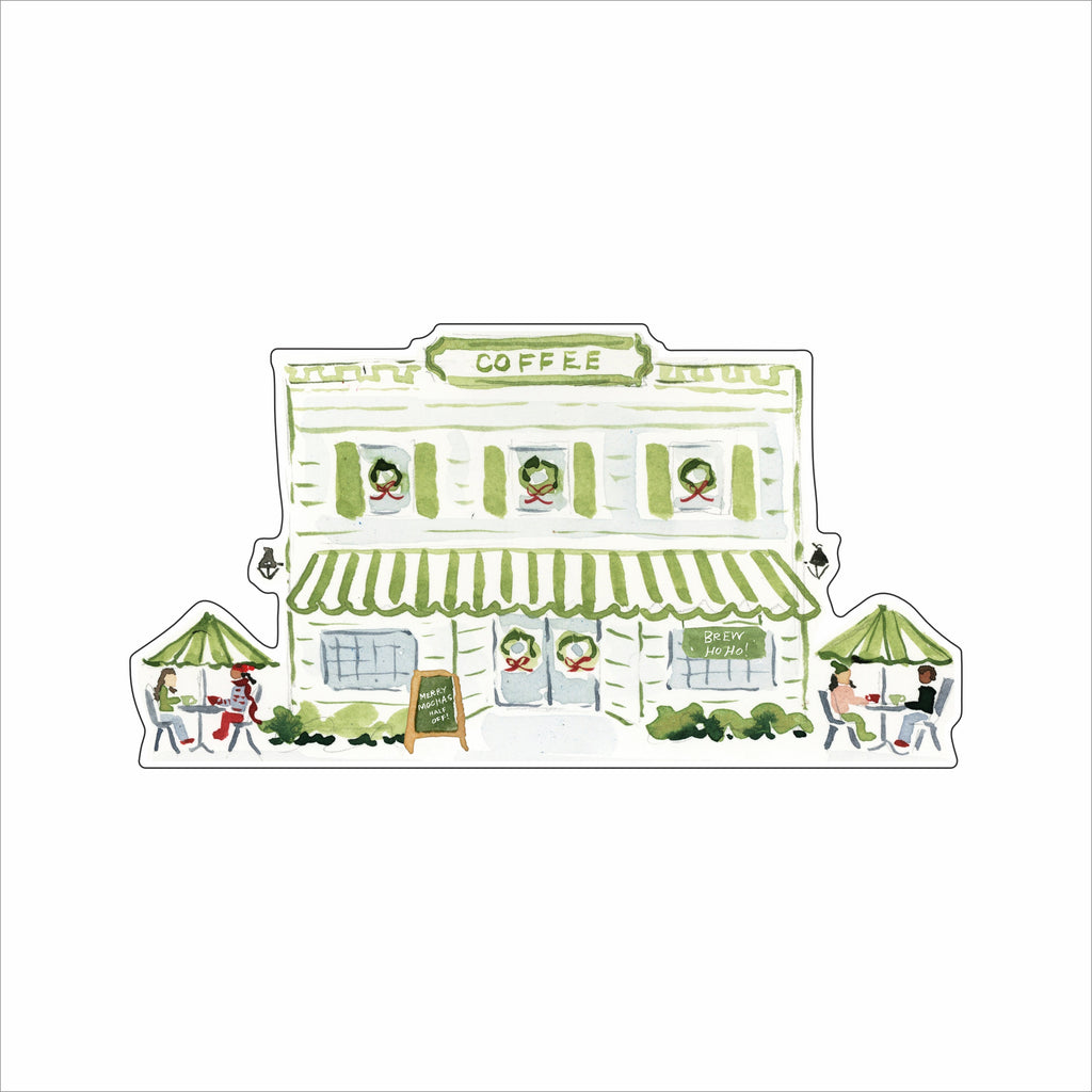 EHA-018 Holiday Village Coffeehouse | 0.75Acrylic Contour