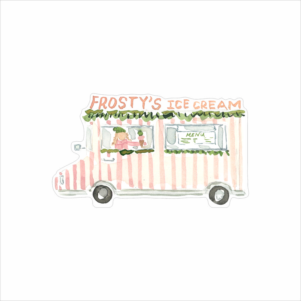 EHA-021 Holiday Ice Cream Truck | 0.75Acrylic Contour