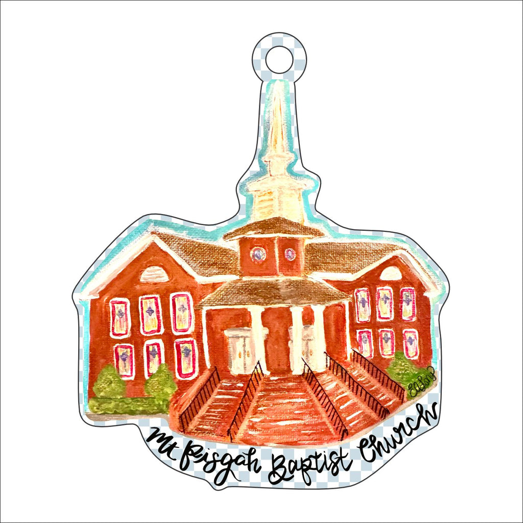 Church Ornament | 0.25in. Acrylic Ornament| Bulk (Batch of 70)