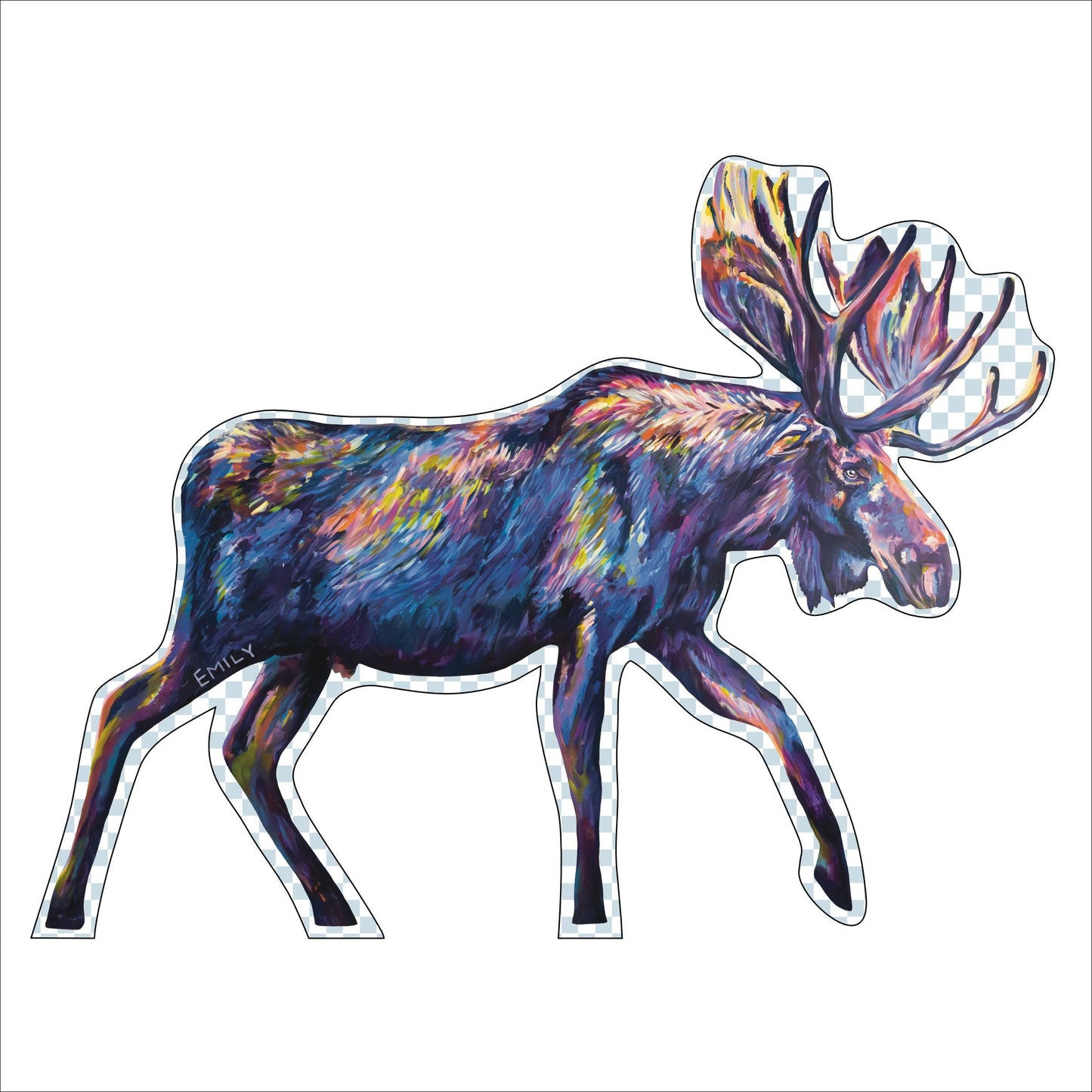 EMA-020 Mr. Moose | 0.25in. Acrylic Ornament |