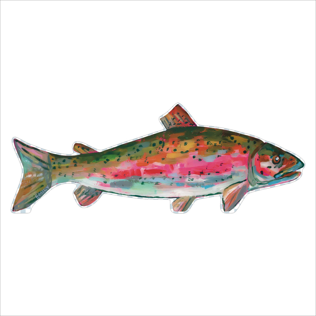 EMA-004 Rainbow Trout | 0.75in. Acrylic Cutout 9x3.5 |