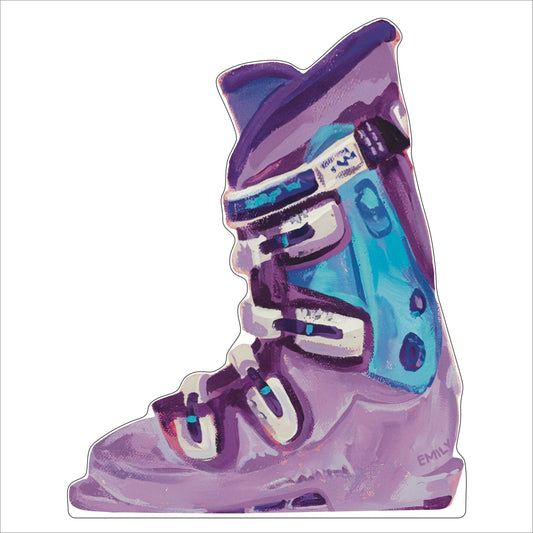 EMA-018 Light Purple Boot | 0.25in. Acrylic Ornament |
