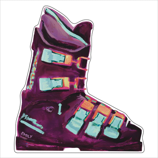 EMA-015 Dark Purple Boot | 0.25in. Acrylic Ornament |