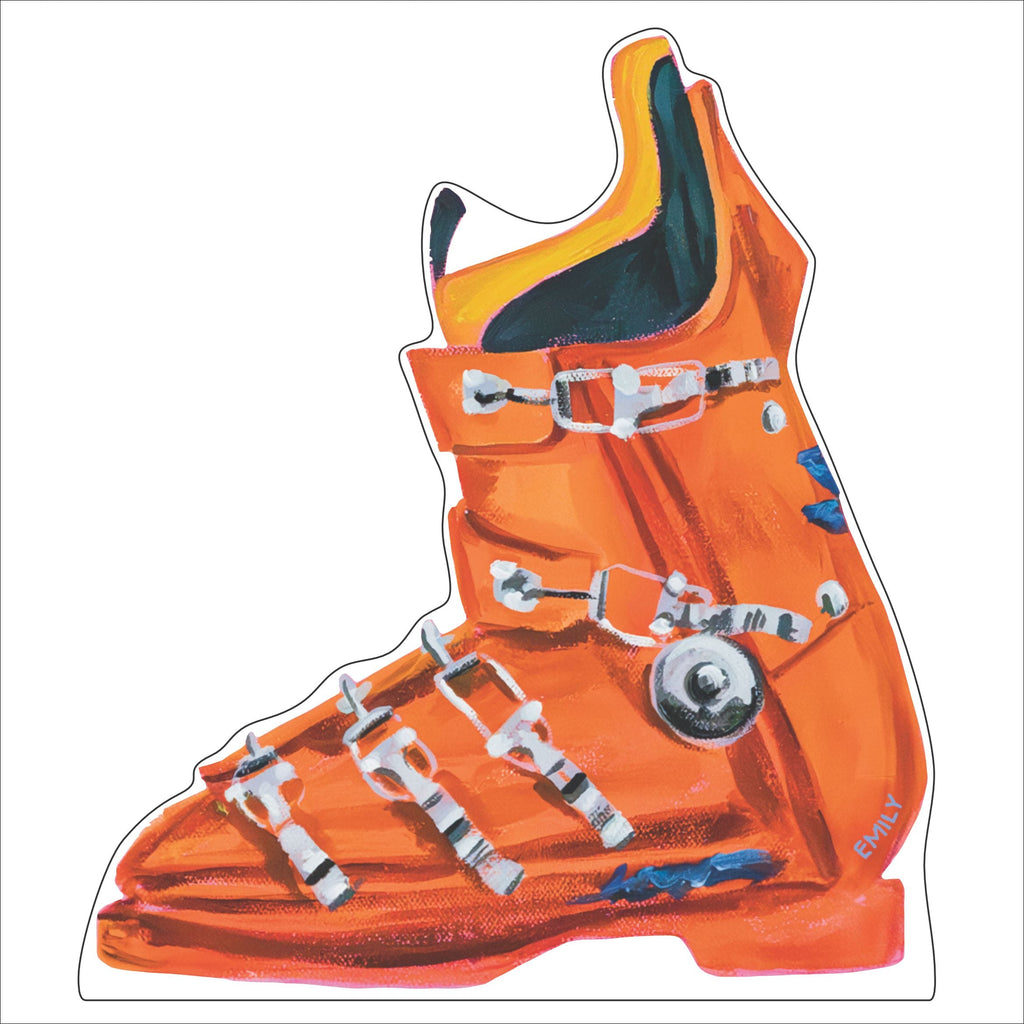 Orange Boot | 0.75in. Acrylic Cutout |