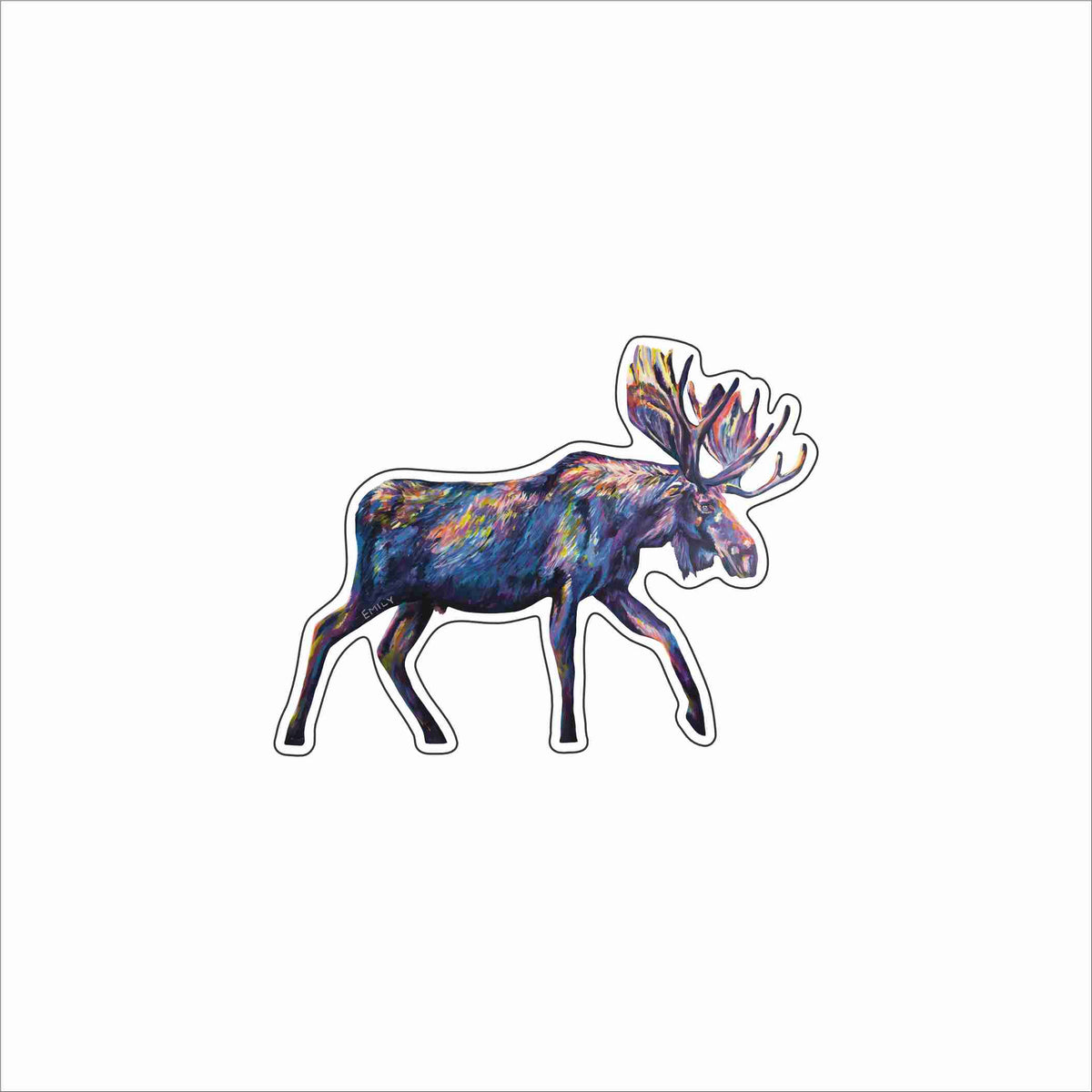 EMA-025 Mr. Moose Magnet | 0.125Acrylic Magnet | Case of 4