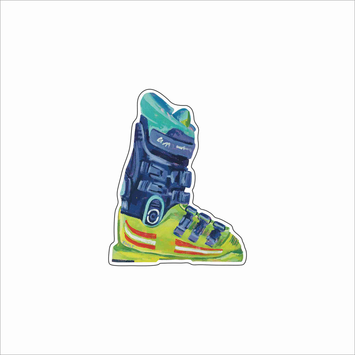 EMA-028 Green Boot Magnet | 0.125Acrylic Magnet | Case of 4